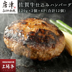 【ふるさと納税】佐賀牛仕込みハンバーグ 120g×2個×6P(合計12個) 佐賀牛と佐賀産豚肉をブレンド 贈り物 お土産 小分け「2025年 令和7年」
