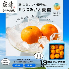 【ふるさと納税】『先行予約』【令和8年6月より順次発送】夏の極上ハウスみかん「夏織」1.3kg〜箱込10kg「容量を選べる！」〜海と空と、みかん〜 甘くてとろける夏の果物に ミカン フルーツ 柑橘「お中元」ochugen