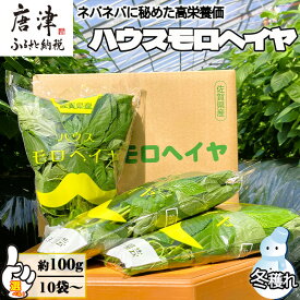 【ふるさと納税】『先行予約』【12月上旬より順次発送】冬穫れハウスモロヘイヤ 100g×10袋 1箱～ ネバネバ 高栄養価（βカロテン/各種ビタミン/カルシウム/カリウム/葉酸など) 定番おひたし 和洋中の各種スープ 色んなお料理のソースにも 野菜 ねばねば