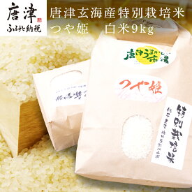 【ふるさと納税】唐津玄海産特別栽培米つや姫 白米9kg 粘りと柔らかさのバランスが良いお米 ギフト ごはん