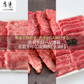 【ふるさと納税】「定期便全3回」 佐賀牛づくし 寄附翌月から発送 リブローススライス500g ヒレ300g ももスライス400g (合計1.2kg) A5〜A4等級 ギフト 贈り物 「2026年 令和8年」