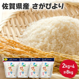 【ふるさと納税】米 8kg 佐賀県産 さがびより 2kg×4 国産米 精米 白米 ご飯 白飯 佐賀県米 お米 コメ こめ　【鳥栖市】　お届け：2024年4月上旬～10月中旬まで