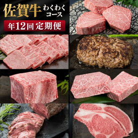 【ふるさと納税】定期便 年12回 佐賀牛 わくわくコース 牛肉 肉 お肉 12回 ※配送不可：北海道、沖縄県、離島