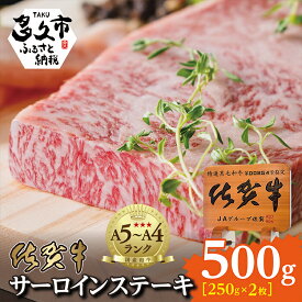 【ふるさと納税】 佐賀牛 サーロイン ステーキ （250g×2枚） 牛肉 d－72