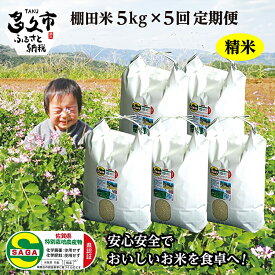 【ふるさと納税】【 令和7年産 新米 】 定期便 精米 5kg × 5回 夢しずく 米 農薬・化学肥料不使用「 しょうちゃんの 棚田米 」5kg×5回 精米 特A 受賞 化学肥料不使用 オーガニック 棚田 米 コメ お米 おこめ 5キロ 25キロ 5kg 25kg 5 25 定期便 k-2