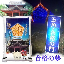 【ふるさと納税】【 令和5年産 米 】 夢しずく 縁起米 「 合格の夢 」 5kg×2袋 御守 セット | 夢しずく 奉納 合格 御守 祈願 z-77