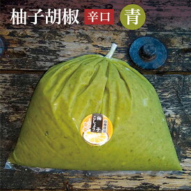 【ふるさと納税】b－182　銀座有名店使用の柚子胡椒（ゆずこしょう）【青】【辛口】1kg