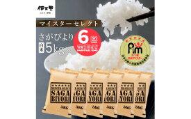 【ふるさと納税】【定期便】さがびより【白米】5kg×6回 B554