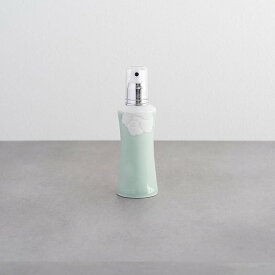 【ふるさと納税】青磁椿彫りスレンダー 化粧水ボトル【花しずく】 023-H808