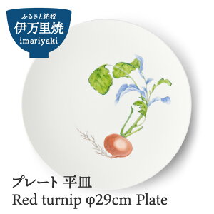 【ふるさと納税】Red turnip φ29cm Plate 028-H834