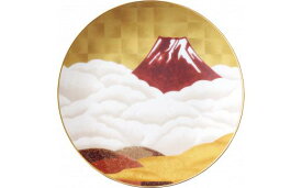 【ふるさと納税】27.4cm額皿“赤富士” H1043