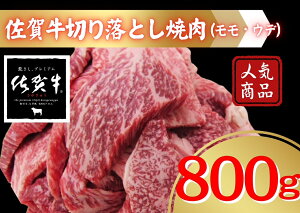 【ふるさと納税】佐賀牛切り落とし焼肉(モモ、ウデ)800g 207-J1690