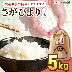 【ふるさと納税】14年連続特A評価 令和5年産 さがびより 白米 5kg /江口農園 [UBF003]