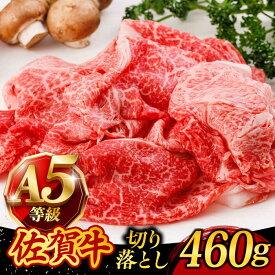 【ふるさと納税】A5ランク 佐賀牛 切り落とし 460g すき焼き しゃぶしゃぶ 牛丼 肉じゃが /焼肉どすこい [UCC010] 佐賀牛 黒毛和牛 和牛 お肉 肉 切り落とし