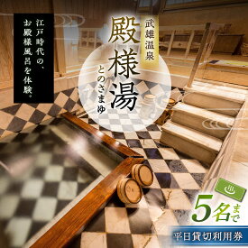 【ふるさと納税】武雄温泉 殿様湯 温泉利用券（平日プラン） 貸切風呂 家族風呂 [UCZ003] 武雄温泉 入浴券 温泉 九州 ギフト チケット