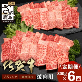 【ふるさと納税】【定期便】最高級 佐賀牛 A5 厳選部位 焼肉用 400g 〜 800g【定期配送回数 3回 or 6回】| ふるさと納税 肉 牛肉 a5 黒毛和牛 和牛 ブランド牛 国産 焼肉 冷凍 佐賀県 鹿島市 最優秀受賞 定期便 お中元 お歳暮 贈答品 父の日 母の日 人気 送料無料 E-140