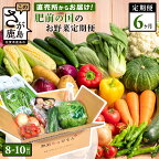【野菜ソムリエ選定】【定期便】肥前の国 野菜 定期便 6回 6ヶ月 定番 8品目 季節の野菜 2品目 計8?10品目 | ふるさと納税 野菜 定期 やさい 野菜セット 国産 佐賀県 鹿島市 ふるさと 人気 送料無料 F-20