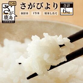 【ふるさと納税】お米 1等米 さがびより 白米 小分けタイプ 2kg × 3袋 計6kg |ふるさと納税 米 お米 新米 精米 国産 佐賀県 鹿島市 ふるさと 人気 送料無料 B-355