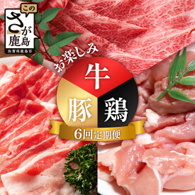 【ふるさと納税】合計5.42kg 定期便 6回 佐賀の牛・豚・鶏 お楽しみ定期便 I-42 しゃぶしゃぶ すきやき すき焼き 焼肉 焼き肉 ソテー 焼き鳥 焼鳥 からあげ 唐揚げ から揚げ 定期便 6ヵ月 6か月 6ヶ月 肩ロース ウデ モモ もも 鳥肉 とりにく 鶏肉 豚肉 牛肉 お肉 バラ