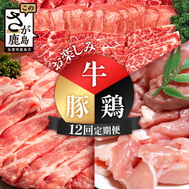 【ふるさと納税】合計23.9kg 定期便 12回 佐賀の牛・豚・鶏 お楽しみ定期便 V-78 九州 国産 しゃぶしゃぶ すきやき すき焼き 焼肉 焼き肉 ソテー 焼き鳥 焼鳥 からあげ 唐揚げ から揚げ 定期便 12ヵ月 12か月 12ヶ月 肩ロース ウデ モモ もも しゃぶしゃぶ 鳥肉 とりにく