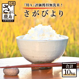 【ふるさと納税】 鹿島市産 厳選 特A 無洗米 さがびより 白米 10kg | ふるさと納税 米 お米 新米 精米 国産 佐賀県 鹿島市 ふるさと 人気 送料無料 B-446