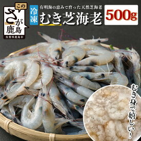 【ふるさと納税】小分け＆むき身 有明海産 芝海老 【冷凍むき身 100g×2・5・10パック】【使いやすい】海老 エビ 剥き 真海老 国産 加熱用 使い切り 水洗い不要 簡単調理 ストック 手間いらず 主婦の味方 佐賀県鹿島市 人気 送料無料