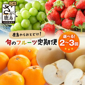 【ふるさと納税】旬に届く 選べる フルーツ定期便 2回 3回 | ふるさと納税 フルーツ 果物 定期便 定期 いちご 梨 みかん シャインマスカット 温州みかん バラエティ お試し 食べ比べ 九州 ふるさと おすすめ 佐賀県 鹿島市 送料無料 人気 E-132