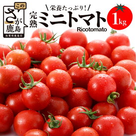 【ふるさと納税】【先行予約】【2025年12月中旬より発送開始】たにぐちファーム 完熟ミニトマト 1kg Ricotomato とりこになるトマト 野菜 とまと トマト 佐賀産 佐賀県 鹿島市 佐賀 送料無料 春 夏 旬 B-324