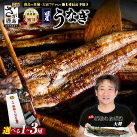 【ふるさと納税】★5.0 手焼き 国産 うなぎ蒲焼き 1尾～3尾《大サイズ タレ2本付 》 1尾 180〜200g | 化粧箱入り 冷蔵 密封パック 大正7年創業 峰松うなぎ ふるさと納税 鰻 ウナギ 贈答 ギフト 惣菜 土用 丑の日 ふるさと 佐賀県 鹿島市 送料無料 B-14