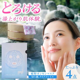 【ふるさと納税】嬉野オンセンマスク マンスリーセット（切り紙クリアファイル付き）【ボンジュール株式会社】[NCV008]