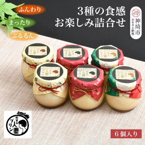 【ふるさと納税】佐賀の人妻プリン【ふんわり、まったり、ぷるるん】3種の食感お楽しみ6個詰合せ【スイーツ プリン プリン県佐賀 プリンマップ】(H034114)