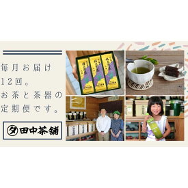 【ふるさと納税】【毎月お届け12回】特上煎茶八重100g2本と季節の茶100g1本(急須付き) 【定期便 九州 お茶 緑茶 急須 フィルターインボトル 定期便】(H047113)