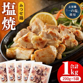 【ふるさと納税】【スピード発送】人気ブランド鶏の逸品！赤鶏「みつせ鶏」塩焼 1kg（200g×5袋）【ヨコオフーズ】[FAE040]
