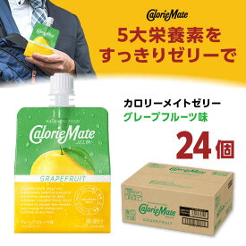 【ふるさと納税】カロリーメイト ゼリー 215g×24個（グレープフルーツ味） パウチ入りゼリー飲料 | ゼリー飲料 まとめ買い カロリーメイト ケース ぜりー エネルギー補給 タンパク質 |大塚製薬株式会社/吉野ヶ里町[FBD026]