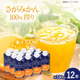 【ふるさと納税】サンレイみかんジュース「さがみかん100％搾り」330ml×12本 吉野ヶ里町/リエンサーク [FCC017]