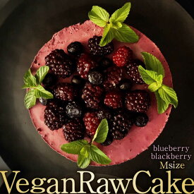 【ふるさと納税】植物性100％ Vegan Raw Cake Double berry（ブルーベリー＆ブラックベリー/Mサイズ）お砂糖・小麦粉・乳製品不使用のスイーツ ヴィーガンローケーキ 吉野ヶ里町/どんどん良くなる [FCF054]