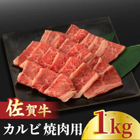 【ふるさと納税】【選べる発送月】佐賀牛 カルビ 焼肉用 500g×2 計1kg 吉野ヶ里町/NICK’S MEAT [FCY011]