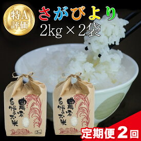 【ふるさと納税】【2カ月定期便】令和5年産 さがびより 4kg (2kg×2袋)【特A米 米 ブランド米 県産米 精米 ごはん おにぎり お弁当 ふっくら もっちり】 A5-R018311