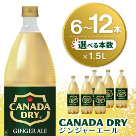 【ふるさと納税】カナダドライ ジンジャーエール 1.5LPET【本数が選べる 6本 12本 1ケース 2ケース ジンジャー 炭酸飲料 炭酸 1.5リットル ペットボトル ペット 刺激 気分爽快 イベント】K090P054