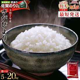 【ふるさと納税】《最短当日発送》新米 予約開始 さがびより 精米 無洗米【選べる容量】★単一米★総合1位獲得★選べる発送月★特A評価16年連続 7年産 定期便 佐賀県産米 令和 先行予約 米 お米 精米 白米 ブランド米 5kg 10kg 15kg 20kg 佐賀県産 数量限定