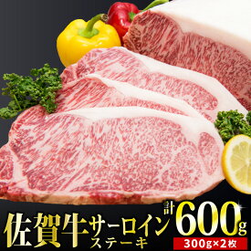 【ふるさと納税】「佐賀牛」サーロインステーキ300g×2枚【チルドでお届け!】