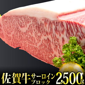 【ふるさと納税】「佐賀牛」サーロインブロック2.5kg【チルドでお届け!】