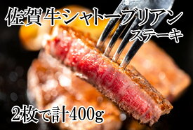 【ふるさと納税】幻の部位！佐賀牛シャトーブリアンステーキ400g(2枚で400g)(DP065)
