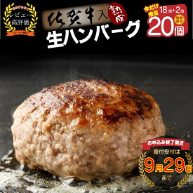 【ふるさと納税】【最長半年待ちの大人気】佐賀牛入り熟成ハンバーグ18個＋2個【期間限定】（FM031）