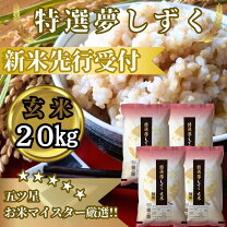 楽天市場】ふるさと納税 お米 20kg（品種（米）夢しずく）の通販 令和7年産新米夢しずく 20kg