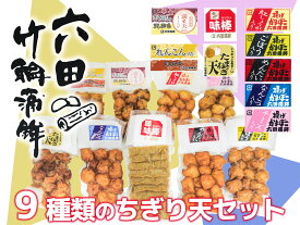 【ふるさと納税】六田竹輪蒲鉾の9種ちぎり天セット（DC007）
