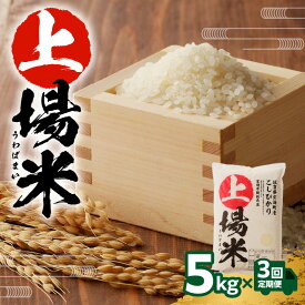 【ふるさと納税】【内容選べる】上場米こしひかり定期便（5kg×3ヶ月）／ コシヒカリ こしひかり 米 お米 精米 白米 玄米 ご飯 棚田 上場米 数量限定 定期便 佐賀県 玄海町 常温 ＼レビューキャンペーン実施中／