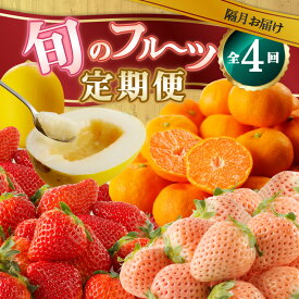 【ふるさと納税】【定期便4回】旬のフルーツ定期便 ／ 淡雪 白いちご さがほのか いちご 苺 キンショウメロン メロン ハウスみかん みかん 温室みかん 旬 フルーツ 果物 定期便 佐賀県 玄海町 ＼レビューキャンペーン実施中／