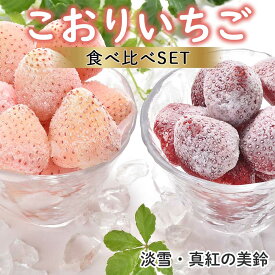 【ふるさと納税】【数量限定】こおりいちご ミックス 1kg 品種：淡雪・真紅の美鈴 ／ 冷凍いちご 冷凍フルーツ フローズン 白いちご 淡雪 黒いちご 真紅の美鈴 苺 いちご イチゴ 果物 くだもの フルーツ 旬 食べ比べ 国産 佐賀県 玄海町