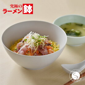 【ふるさと納税】有田焼 究極のラーメン鉢 Colors グレイ レンゲ付【まるぶんオリジナル】食器 器 うつわ 麺鉢 ラーメン鉢 丼 丼ぶり どんぶり シンプル おしゃれ マット くすみカラー 灰色 電子レンジ対応 aw033